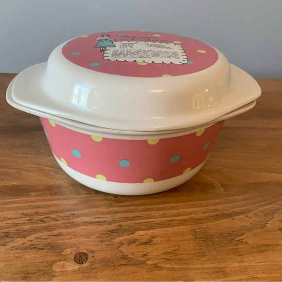 Vintage retro potluck by Rosanna macaroni cheese casserole dish with lid - Picture 5 of 16